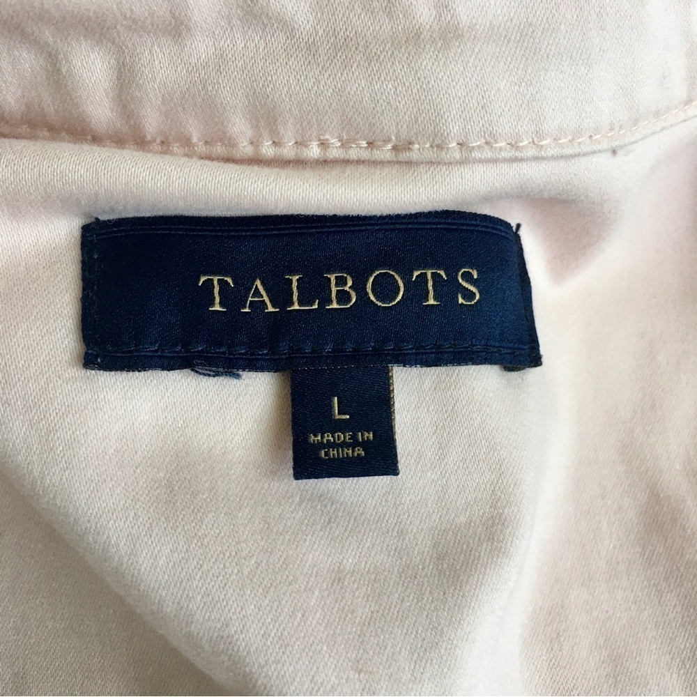 Talbots Jean Jacket, Cotton, Lightweight, Pastel Pink, Size L - Picture 5 of 17